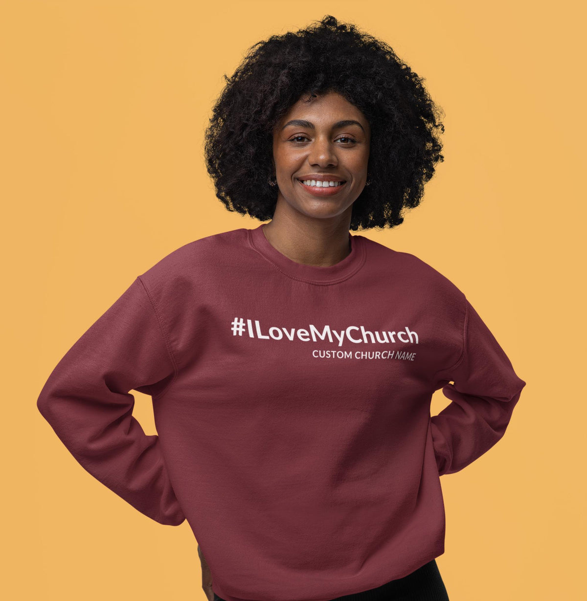 I Love My Church Sweatshirt, Personalized Church Sweatshirt, Custom Church Sweatshirt, Christian Sweatshirt, Jesus Shirt, Faith Sweatshirt