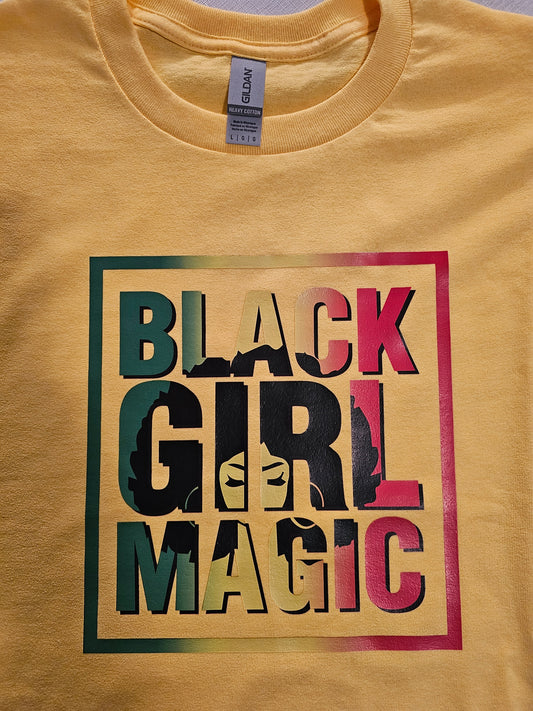 BLACK HISTORY MONTH BLACK GIRL MAGIC SHORT SLEEVE T SHIRT