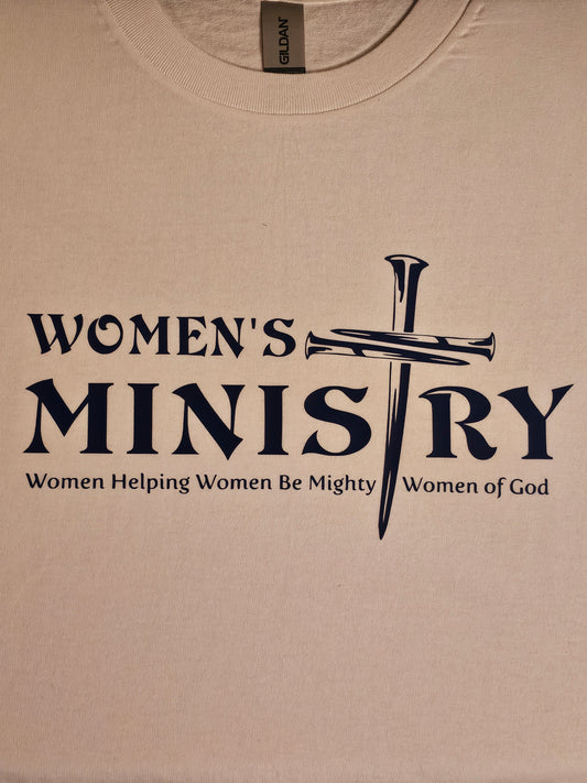 WOMEN'S MINISTRY SHORT SLEEVE T SHIRT - CUSTOMIZATION AVAILABLE TO ADD CHURCH NAME - SEND INFO VIA CONTAT US