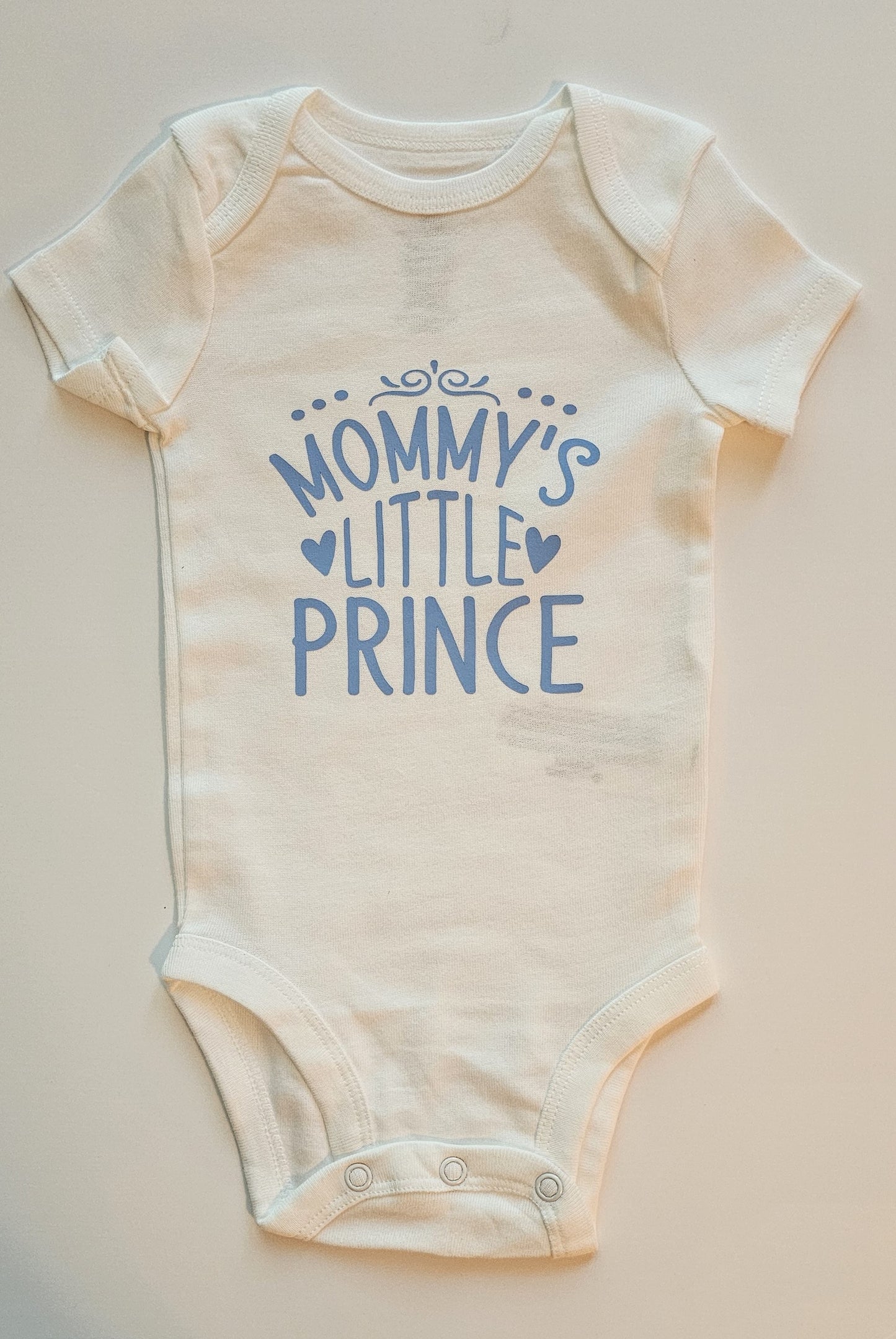 Baby Onesie Mommy's Little Prince Short Sleeve