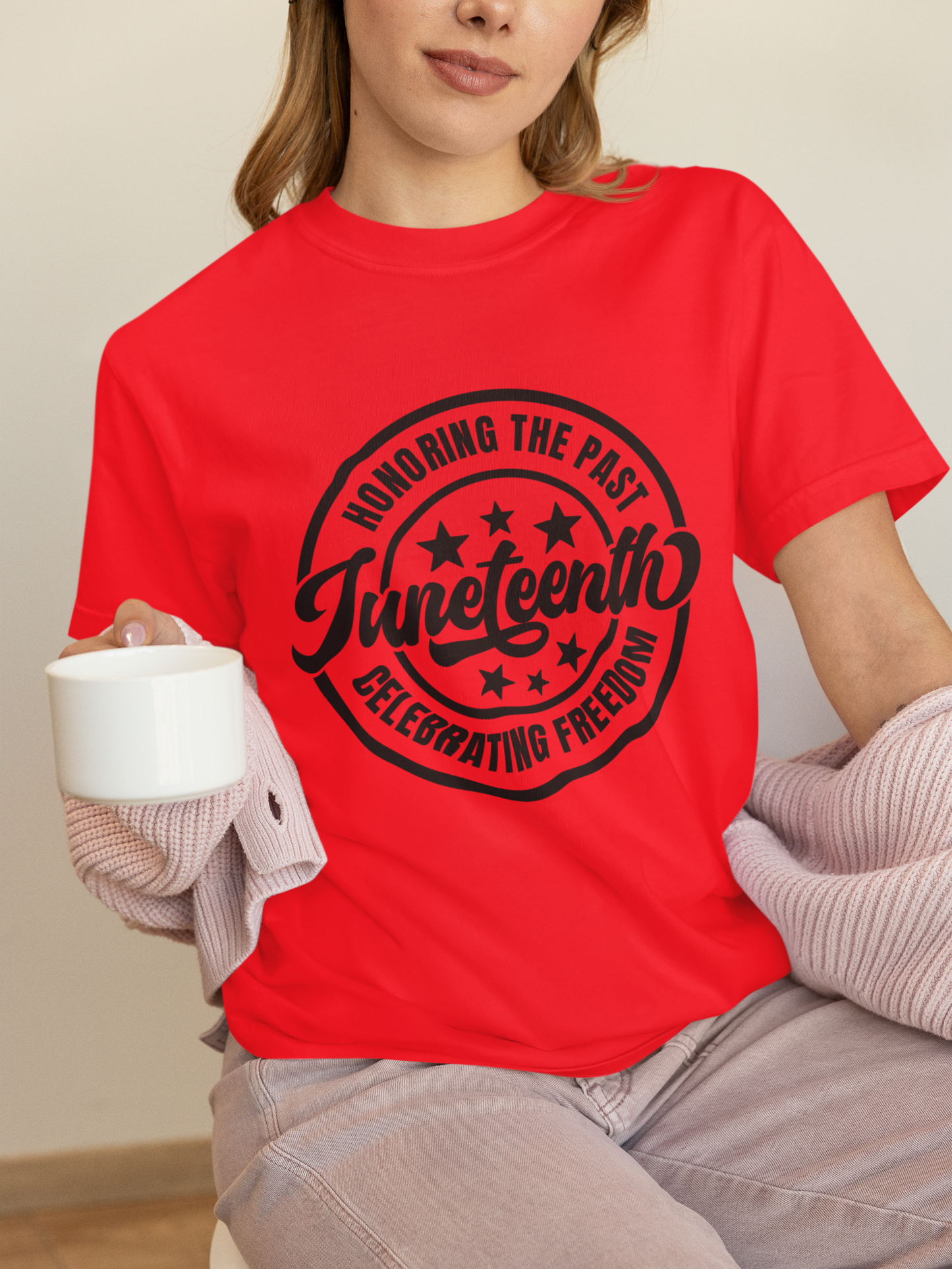 JUNETEENTH HONORING THE PAST CELEBRATING FREEDOM TSHIRT