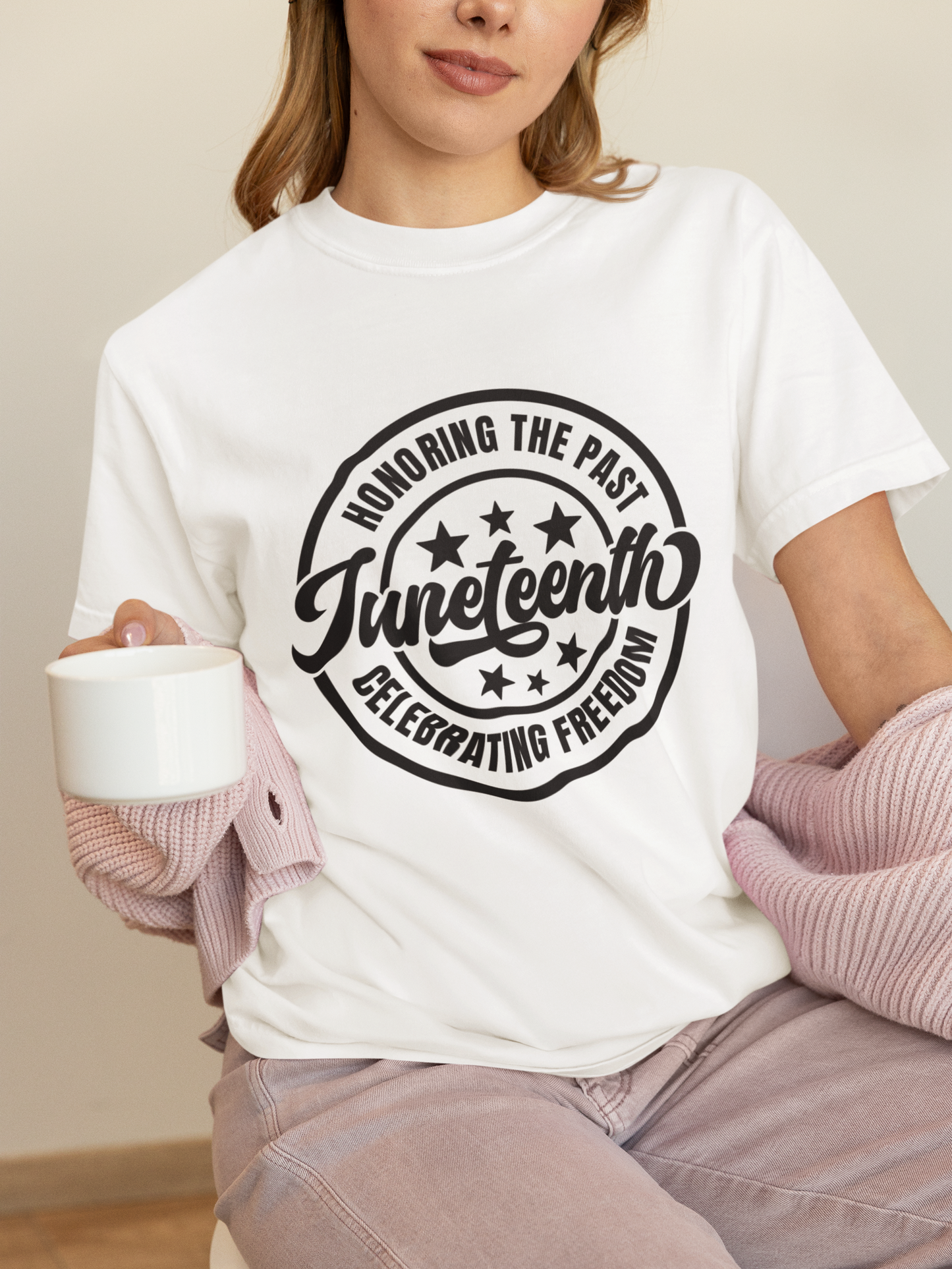 JUNETEENTH HONORING THE PAST CELEBRATING FREEDOM TSHIRT