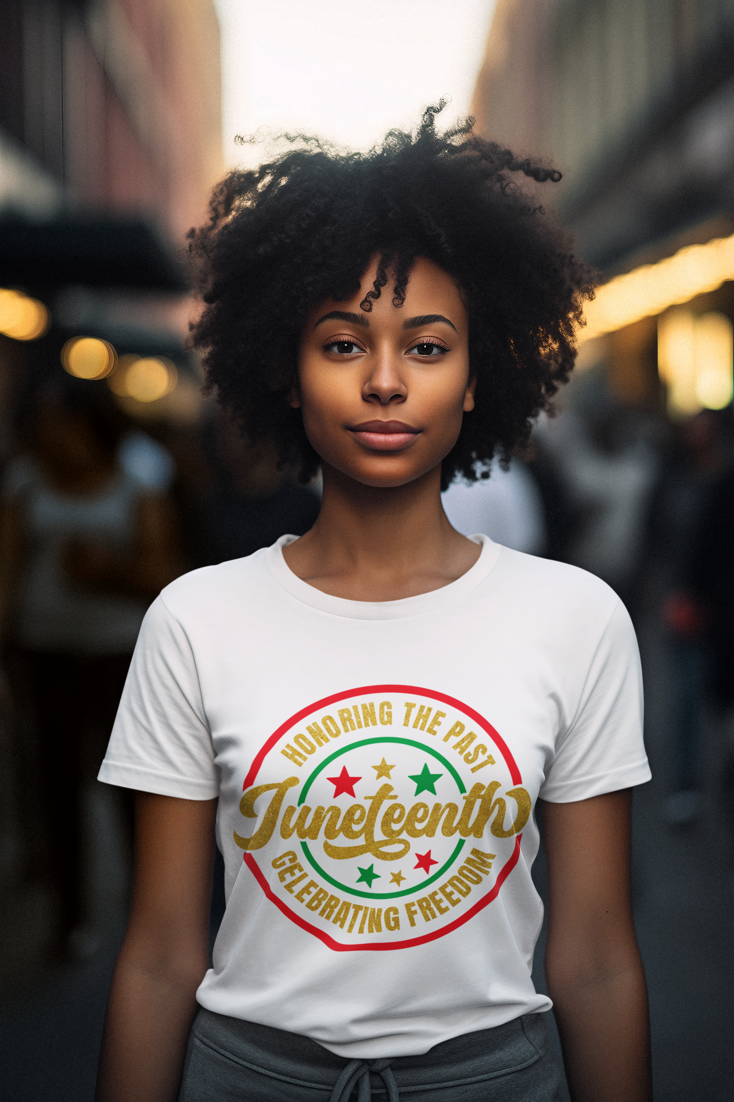 JUNETEENTH HONORING THE PAST CELEBRATING FREEDOM TSHIRT