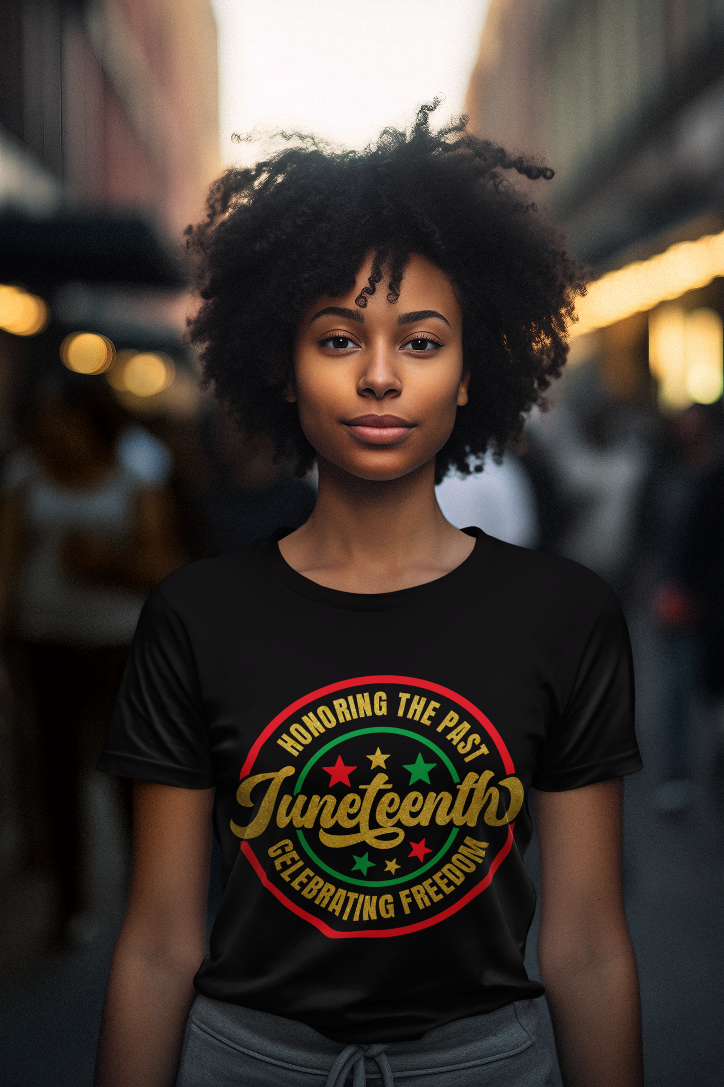 JUNETEENTH HONORING THE PAST CELEBRATING FREEDOM TSHIRT