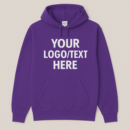 Custom Gildan Hoodie, Personalized Text Hoodie, Logo Hoodie, Custom Pullover Sweatshirt, Team Hoodie, Group Hoodies, Bulk Order Hoodies