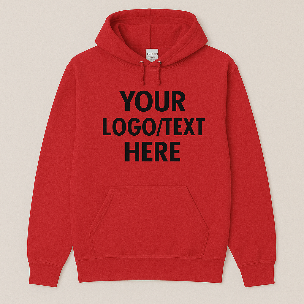 Custom Gildan Hoodie, Personalized Text Hoodie, Logo Hoodie, Custom Pullover Sweatshirt, Team Hoodie, Group Hoodies, Bulk Order Hoodies