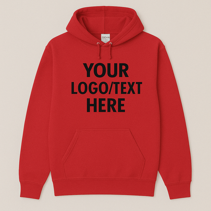 Custom Gildan Hoodie, Personalized Text Hoodie, Logo Hoodie, Custom Pullover Sweatshirt, Team Hoodie, Group Hoodies, Bulk Order Hoodies