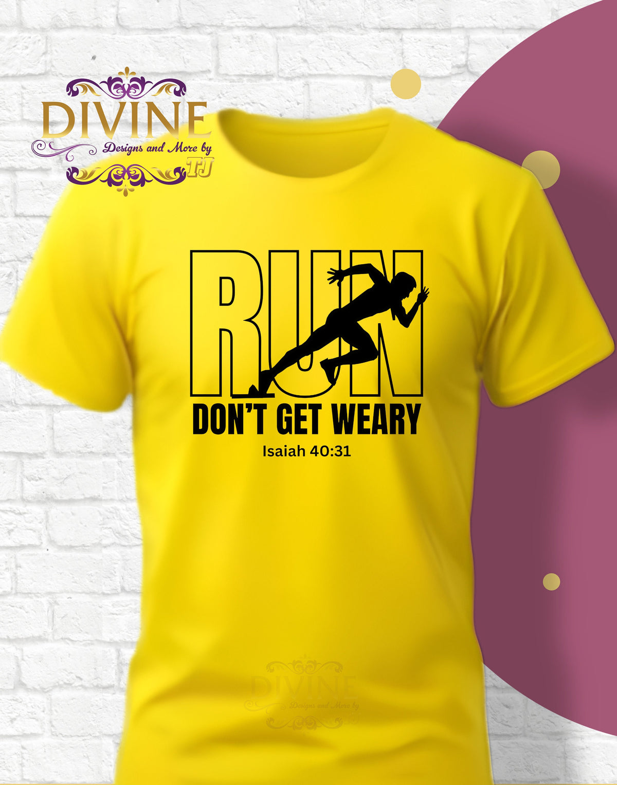 Run Don't Get Weary Shirt, Custom Unisex Short Sleeve Christian T-shirt, Run Don't Get Weary Isaiah 40:31, Gift for Him, Pastor Gift, Church