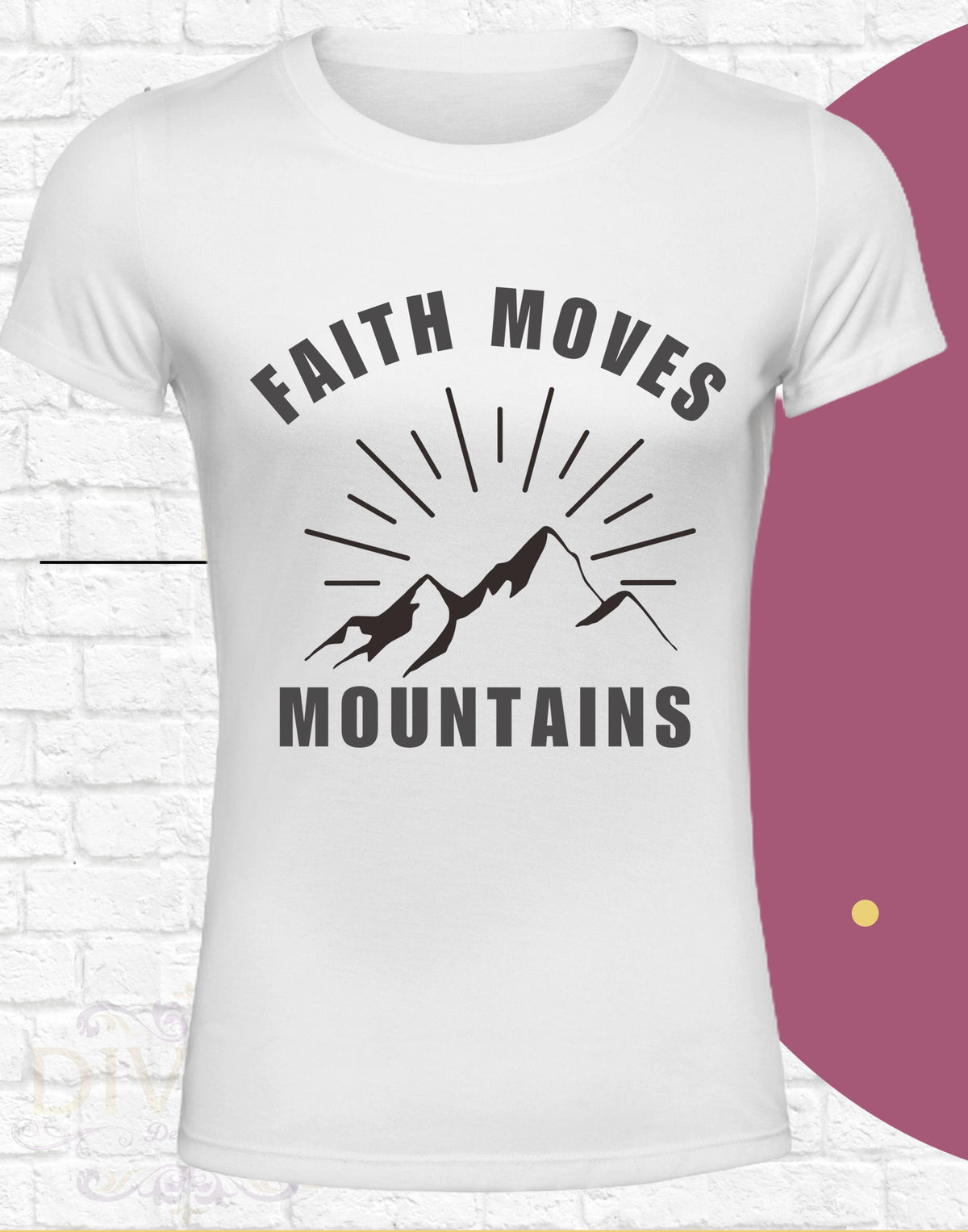 Faith Moves Mountains Christian T-Shirt, Faith T-Shirt, Christian Tee, Trendy Graphic Tee, Bible Shirt, Recovery Shirt, Church Shirt, tshirt