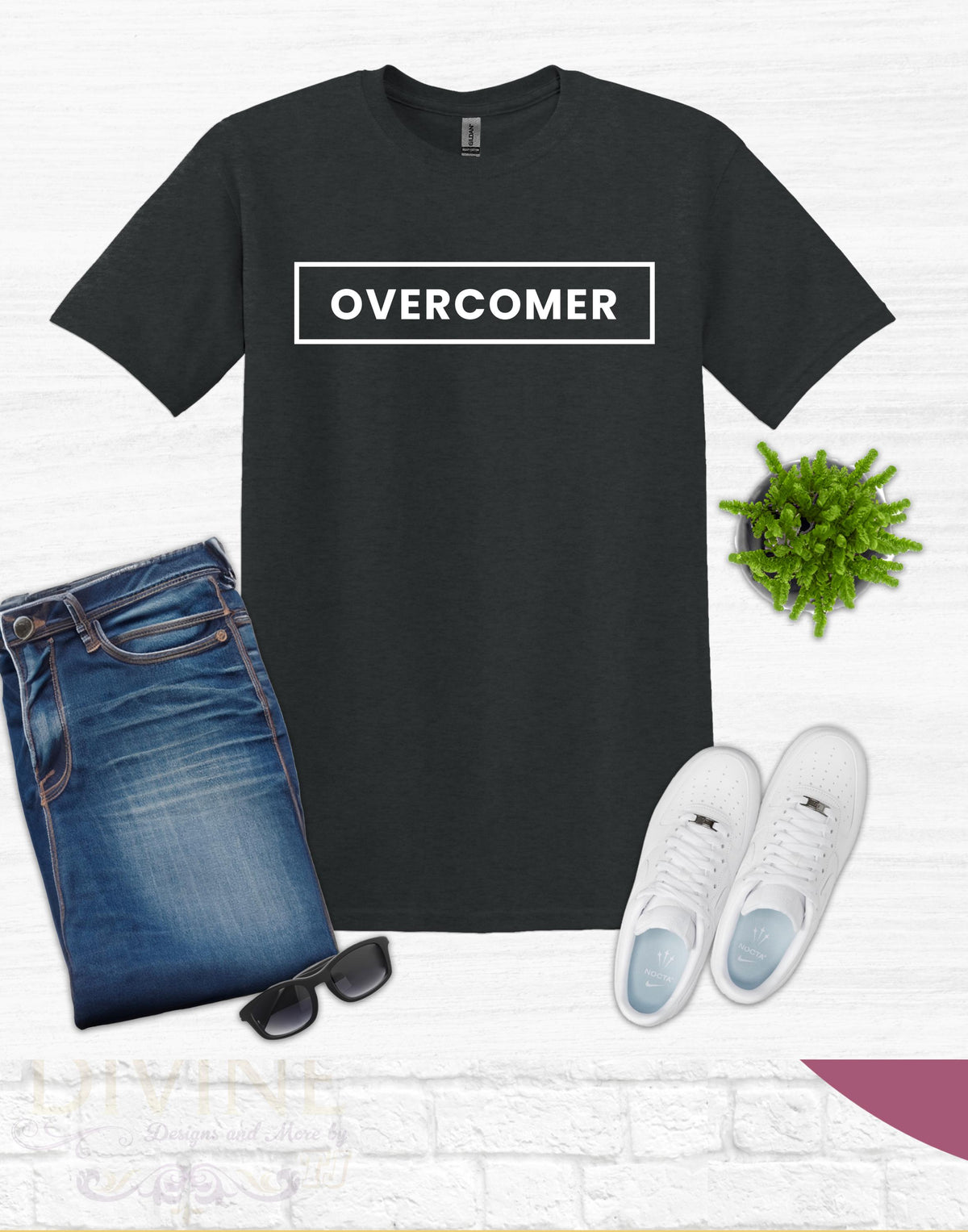 Overcomer Custom Unisex Short Sleeve Christian T-shirt, Christian Men Tee, Christian Women Tee, Christian Shirt, Overcomer TShirt, Faith Tee