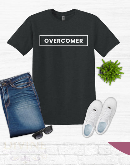 Overcomer Custom Unisex Short Sleeve Christian T-shirt, Christian Men Tee, Christian Women Tee, Christian Shirt, Overcomer TShirt, Faith Tee