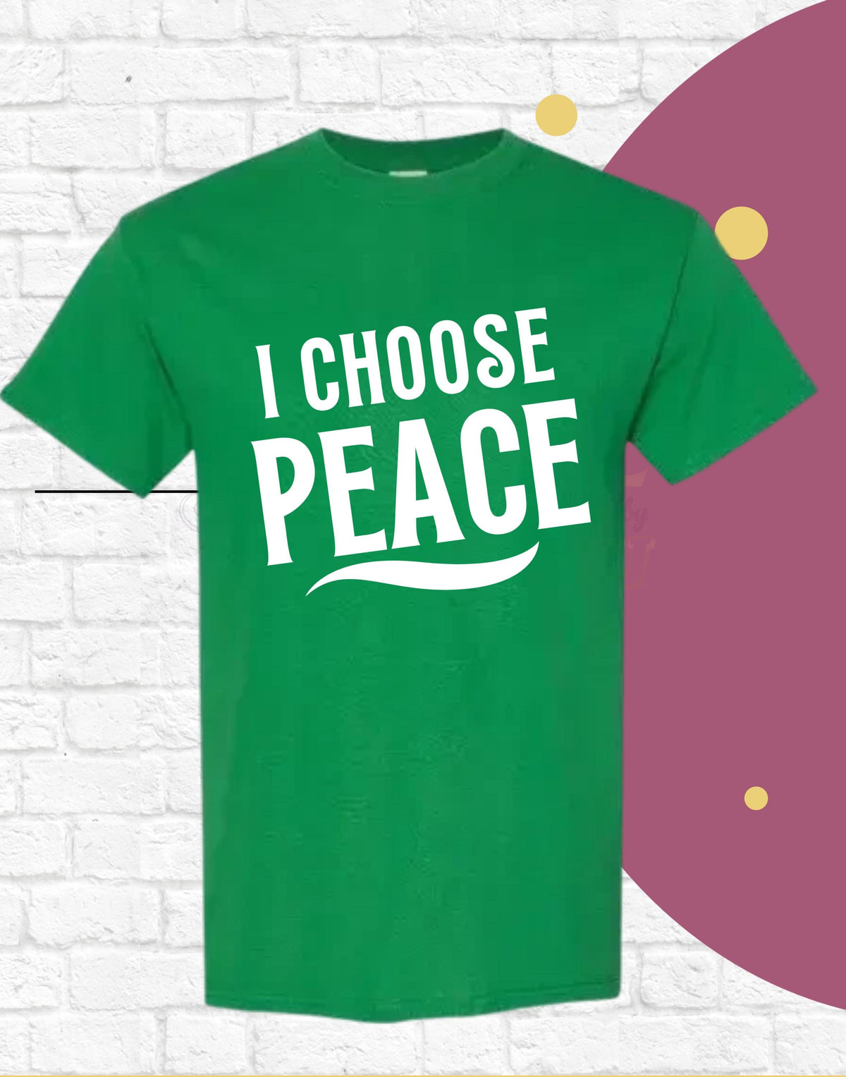 I Choose Peace T Shirt, Unisex Shirt, Inspirational, T Shirt with Saying, Quote Shirt, Christian Shirt, Religious Shirt, Gift for her