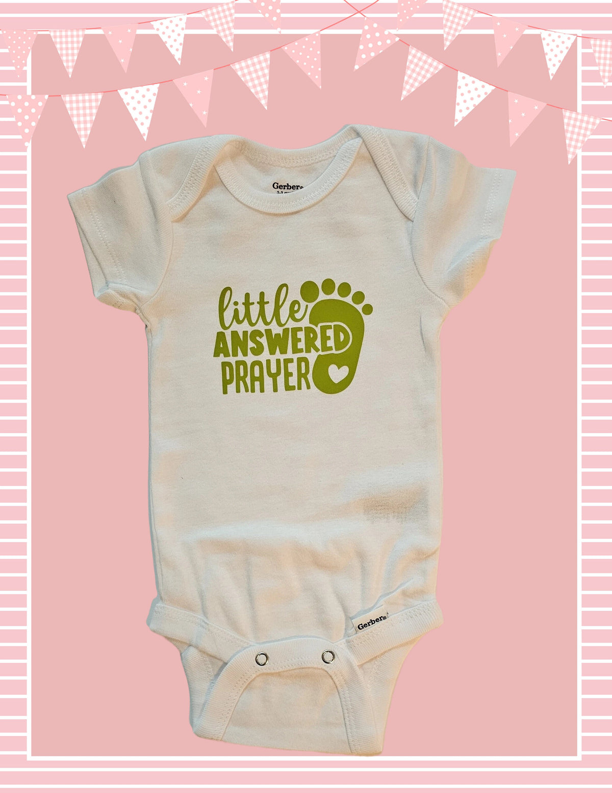 BABY GIRL ONESIE Little Answered Prayer, Baby Girl, Newborn, Coming Home Outfit, Baby Shower Gift, Baby Bodysuit, New Baby, Baby Girl Gift