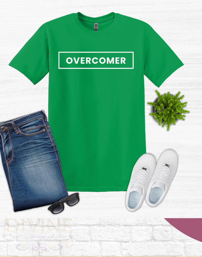 Overcomer Custom Unisex Short Sleeve Christian T-shirt, Christian Men Tee, Christian Women Tee, Christian Shirt, Overcomer TShirt, Faith Tee
