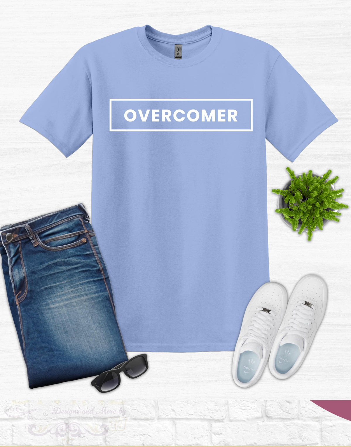 Overcomer Custom Unisex Short Sleeve Christian T-shirt, Christian Men Tee, Christian Women Tee, Christian Shirt, Overcomer TShirt, Faith Tee