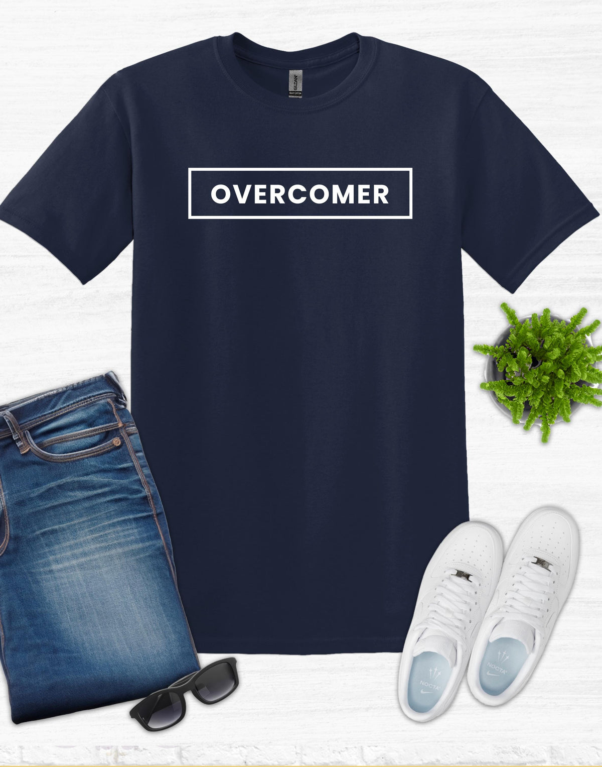 Overcomer Custom Unisex Short Sleeve Christian T-shirt, Christian Men Tee, Christian Women Tee, Christian Shirt, Overcomer TShirt, Faith Tee