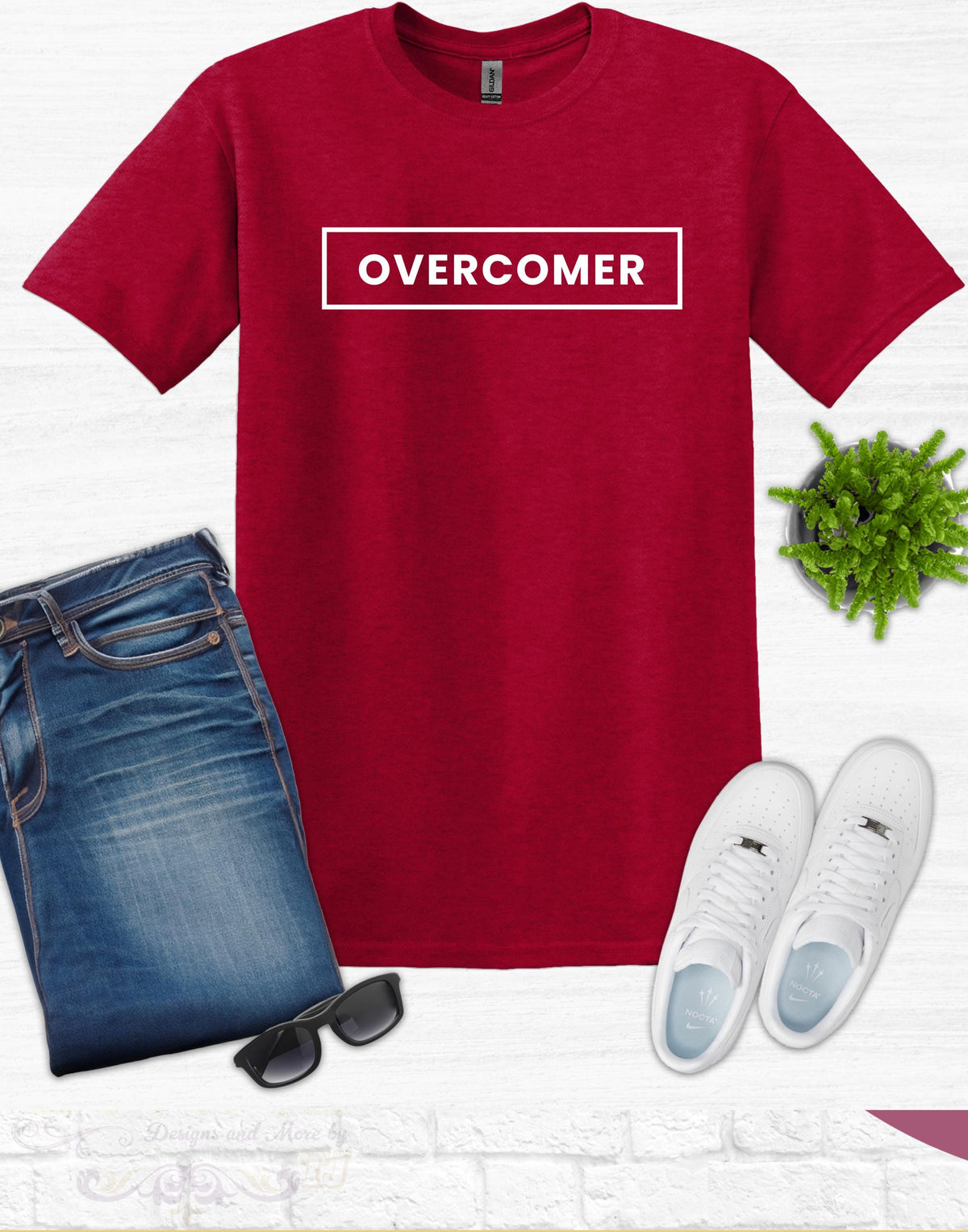 Overcomer Custom Unisex Short Sleeve Christian T-shirt, Christian Men Tee, Christian Women Tee, Christian Shirt, Overcomer TShirt, Faith Tee