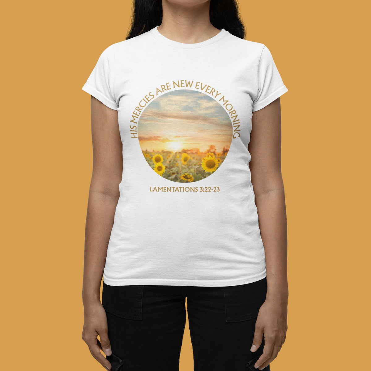 His Mercies Are New Every Morning Shirt, Lamentations 3 TShirt, Christian Shirt, Bible Verse Shirt, Christian Faith Tee, Mother's Day Gift