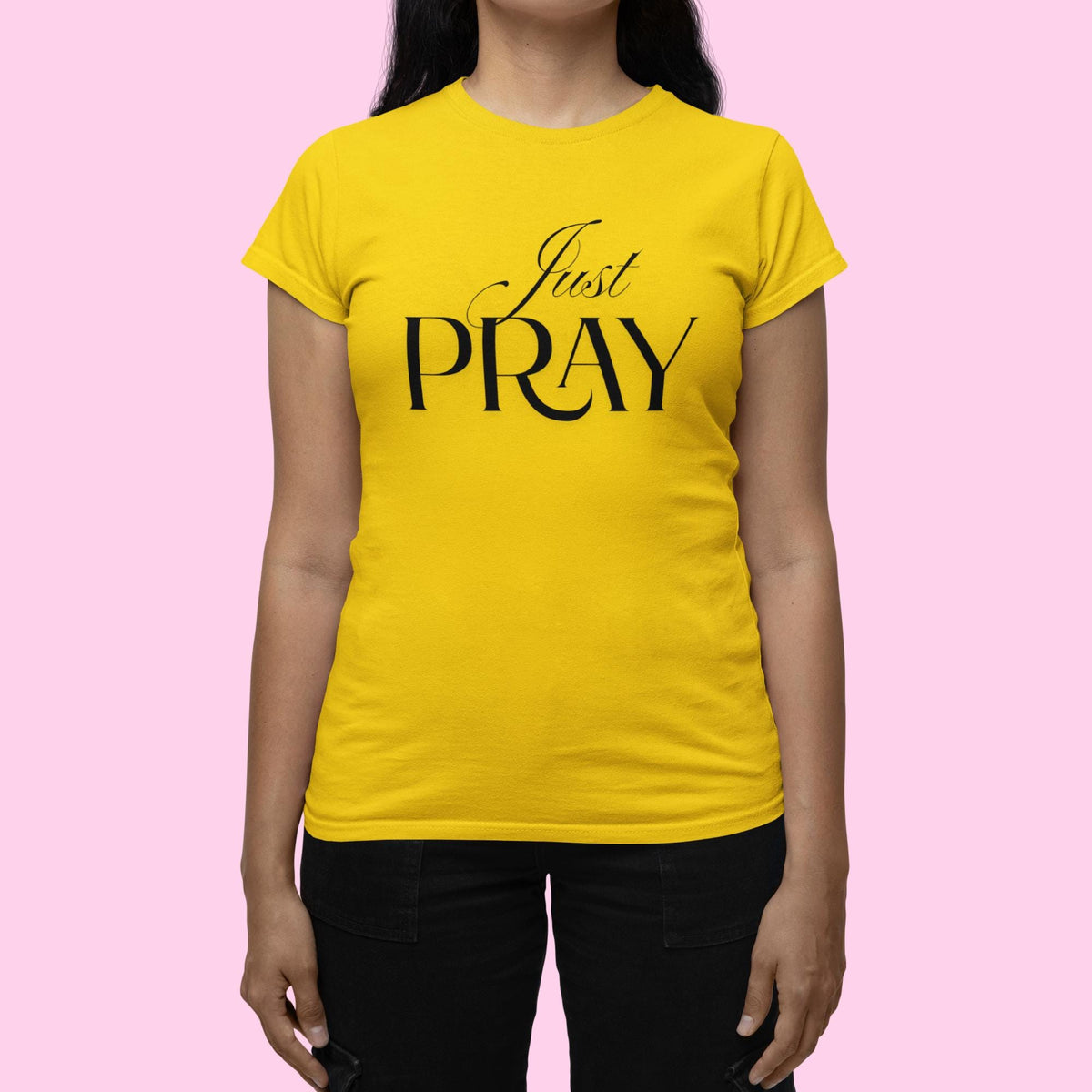 Just Pray TShirt, Christian Shirt, Prayer Shirt, Christian Woman Gift, Bible Verse Shirt, Faith Based Apparel, Gift for Her, Gift for Woman