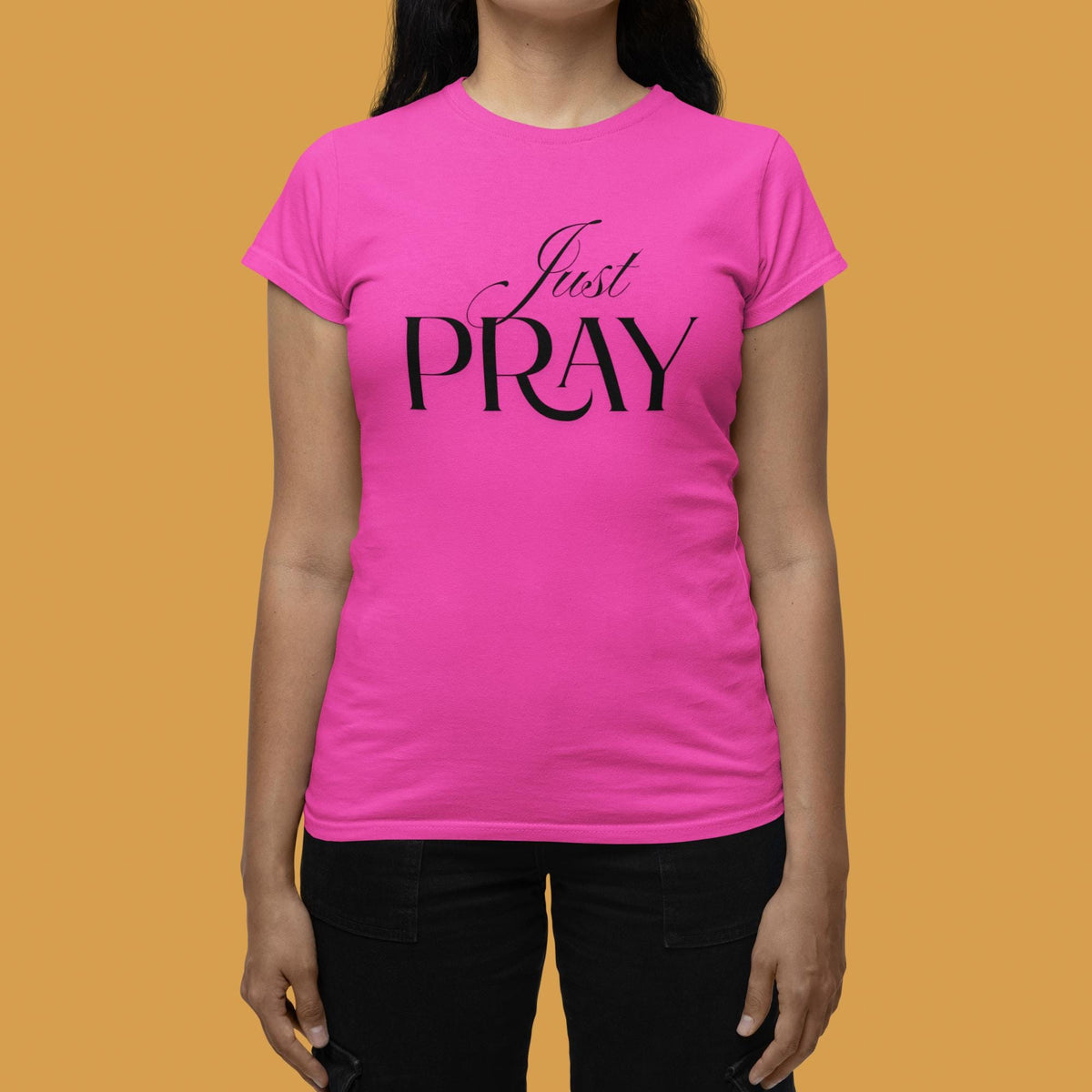 Just Pray TShirt, Christian Shirt, Prayer Shirt, Christian Woman Gift, Bible Verse Shirt, Faith Based Apparel, Gift for Her, Gift for Woman