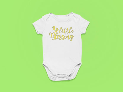 BABIE ONESIE Little Blessing, Baby Shower Gift, Unisex, Gender Reveal