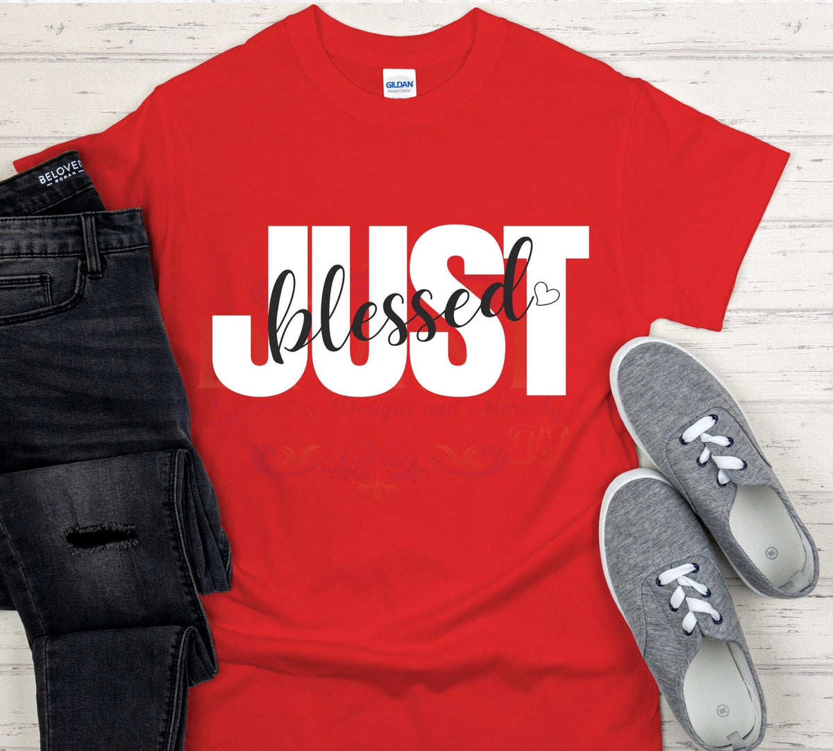 Custom Just Blessed TShirt, Blessed Tee, Christian TShirt, Faith Tee, Religious Shirt, Church Shirt, Christian Apparel, Gifts for Christians