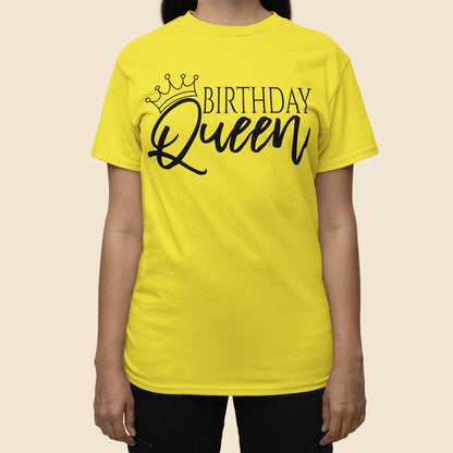 Birthday Queen TShirt with Crown, Happy Birthday Tee, Birthday Shirt, Birthday Shirt with Crown, Its My Birthday Shirt, Girls Birthday Shirt