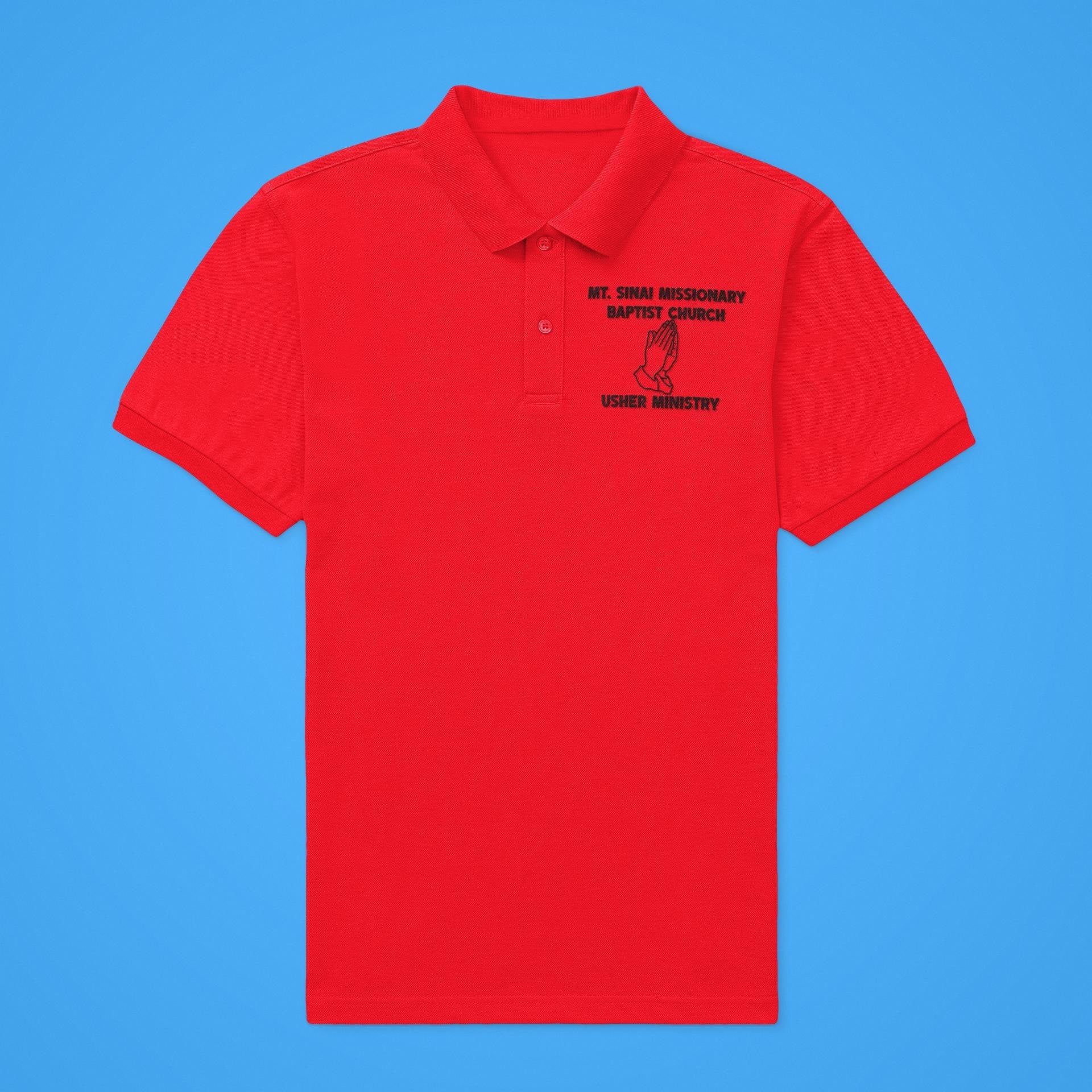 Custom Church Ministry Polo Shirt, Usher Ministry Polo, Personalized C