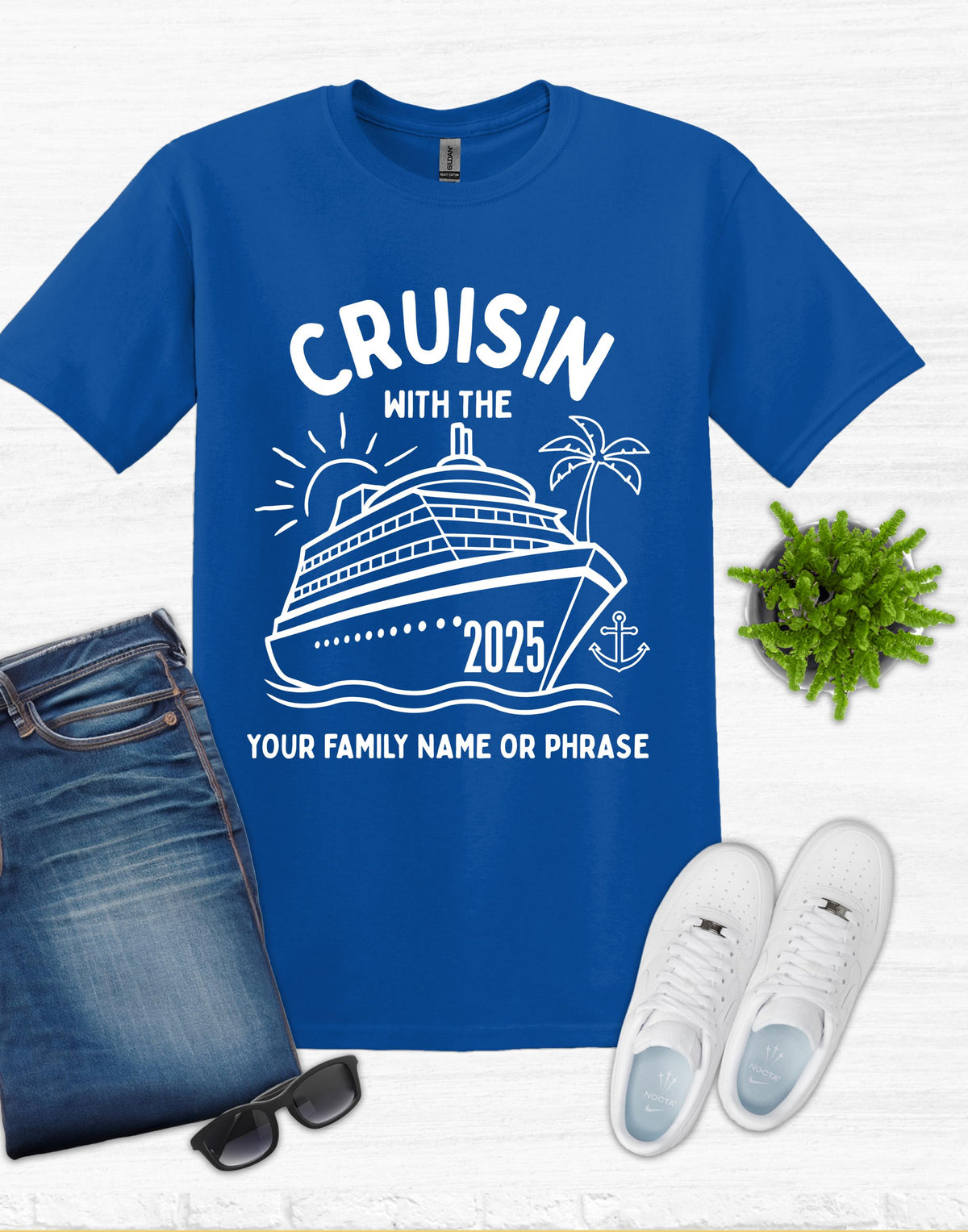 Custom Cruisin with the Family Shirt, Custom Cruisin Shirt, Custom Cruising Shirt, Family Cruise Crew, 2025 T Shirts, Cruise 2025 Shirt