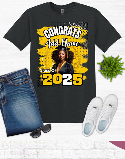 Custom Graduation Shirt, Personalized Graduation Shirt, Custom Graduate Photo Shirt, Family Graduation Shirt, Class of 2025 Shirt, Grad Gift