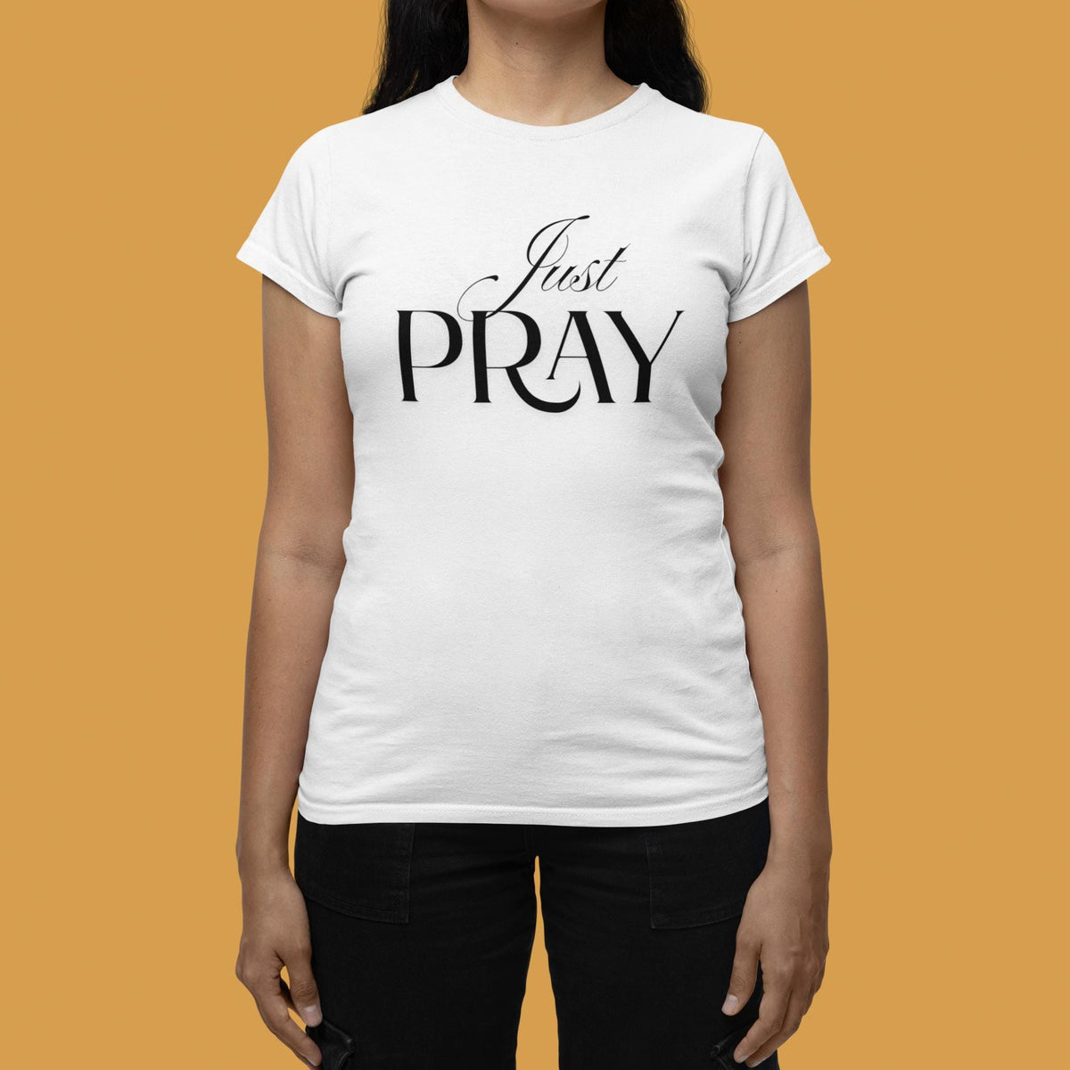 Just Pray TShirt, Christian Shirt, Prayer Shirt, Christian Woman Gift, Bible Verse Shirt, Faith Based Apparel, Gift for Her, Gift for Woman
