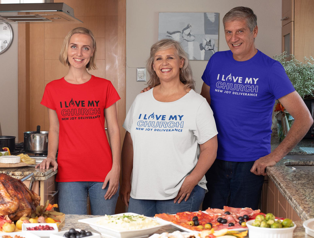 Custom I Love My Church Shirt, Christian Faith T-Shirt, Religious Tee, Pastor Appreciation Gift, Church Family Reunion Shirt