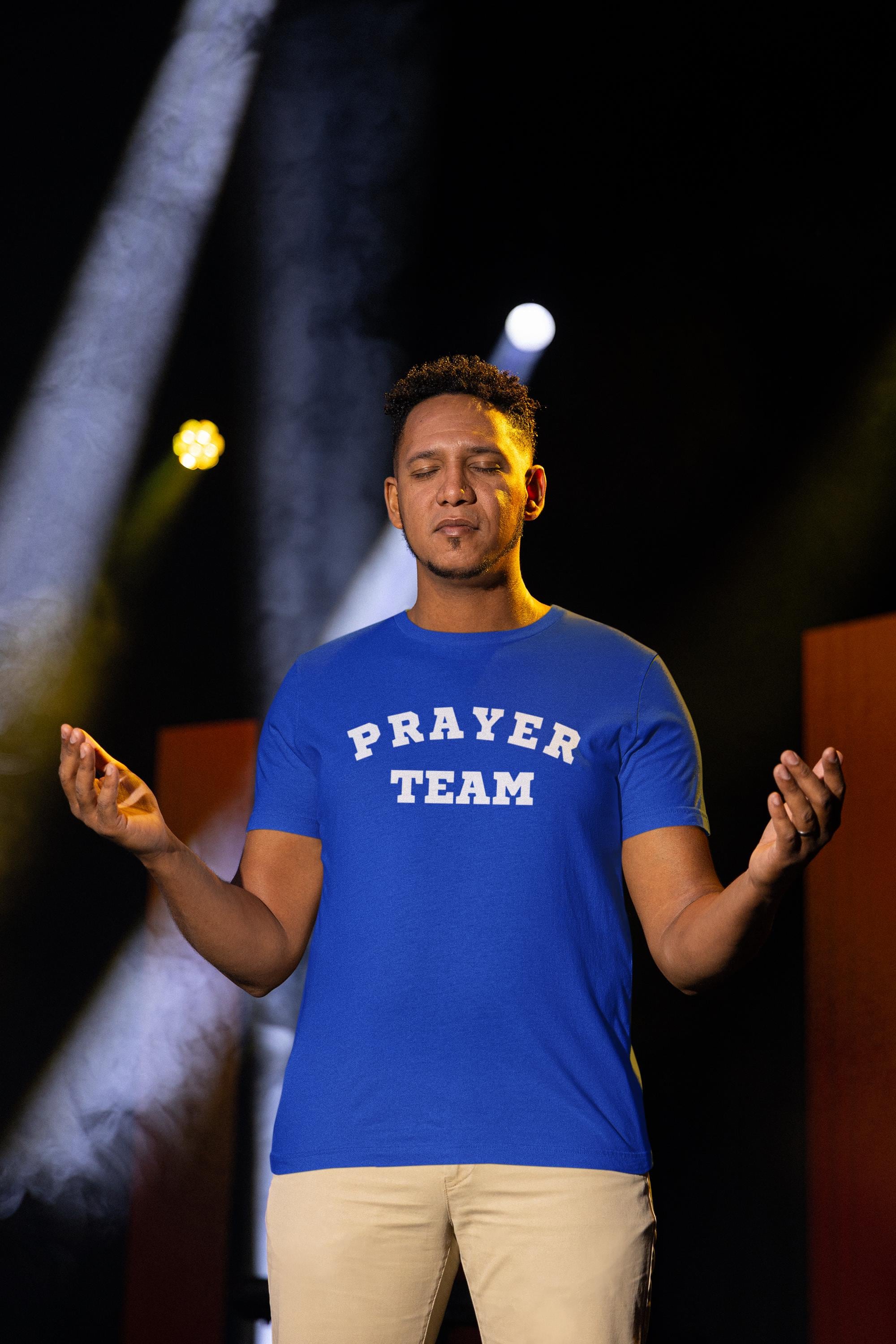 Custom Unisex Short Sleeve Christian T-shirt Prayer Team