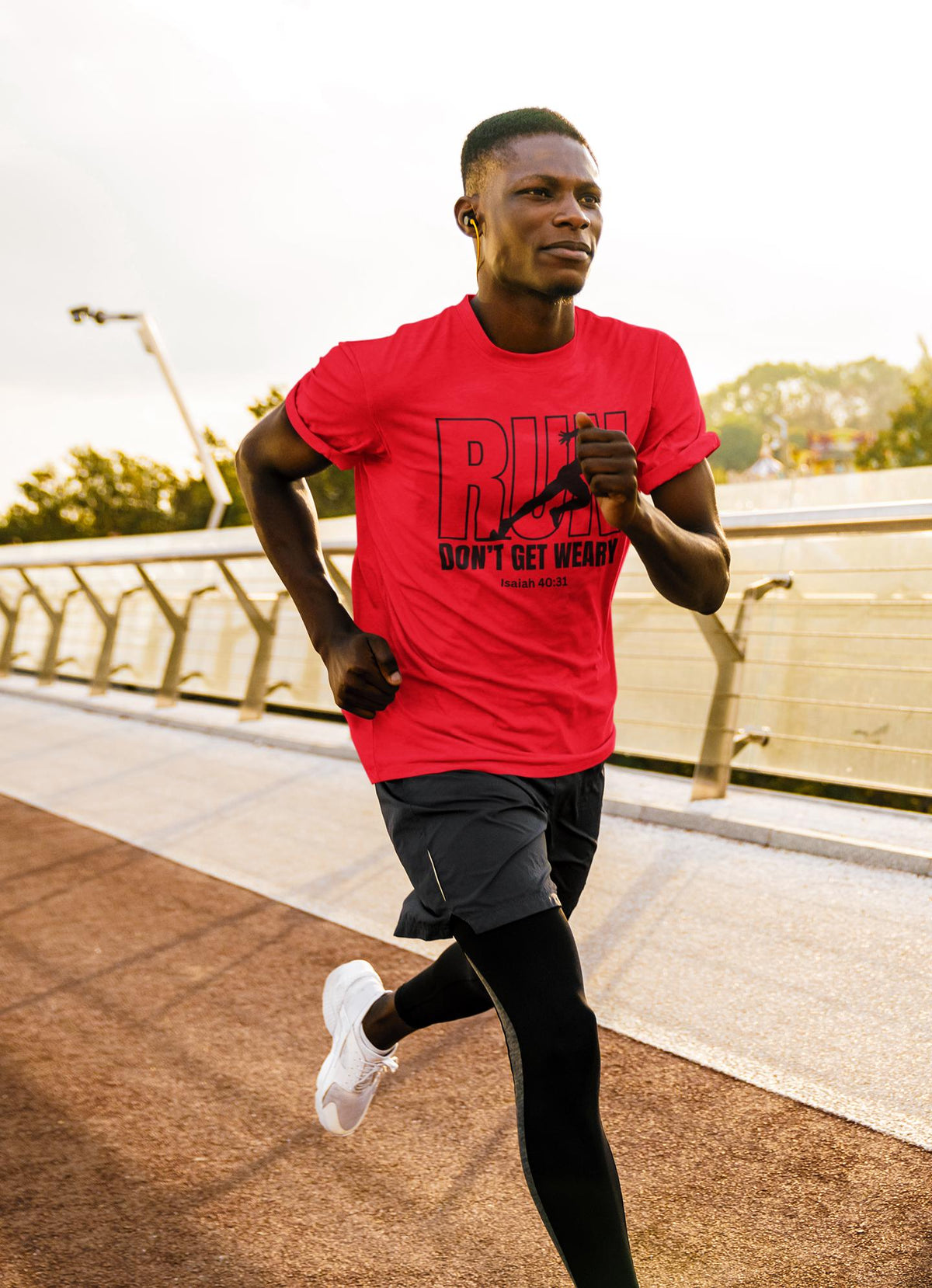 Run Don't Get Weary Shirt, Custom Unisex Short Sleeve Christian T-shirt, Run Don't Get Weary Isaiah 40:31, Gift for Him, Pastor Gift, Church