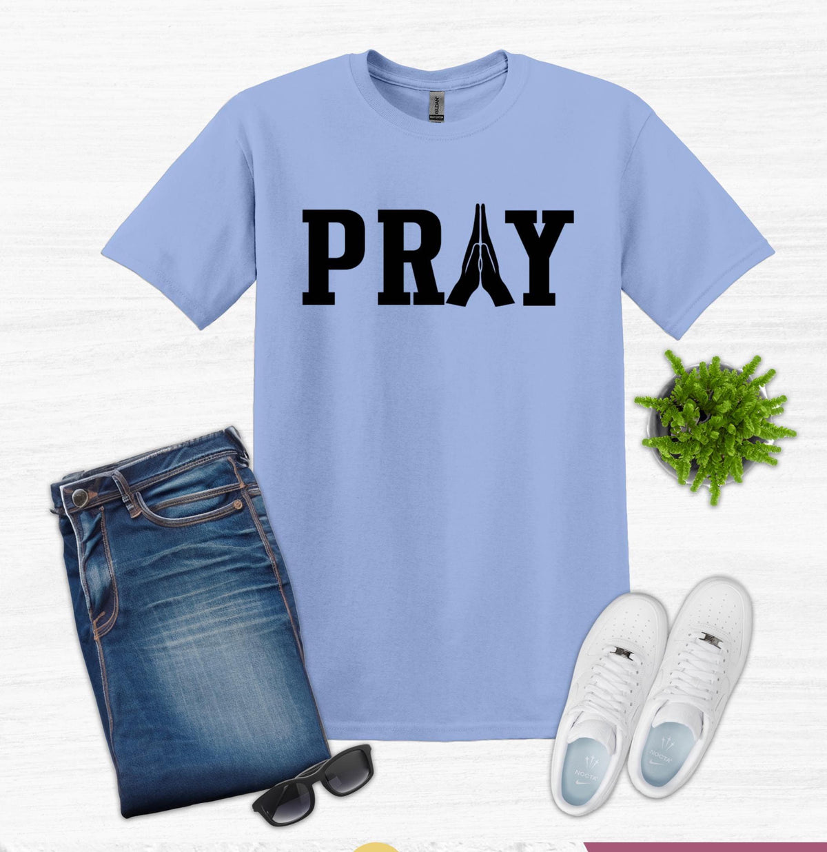 Pray Shirt, Praying Hands TShirt, Christian Shirt, Religious Shirt, Women Gift, Faith Shirt, Gift for Mom, Prayer Shirt, Faith Shirt Gift