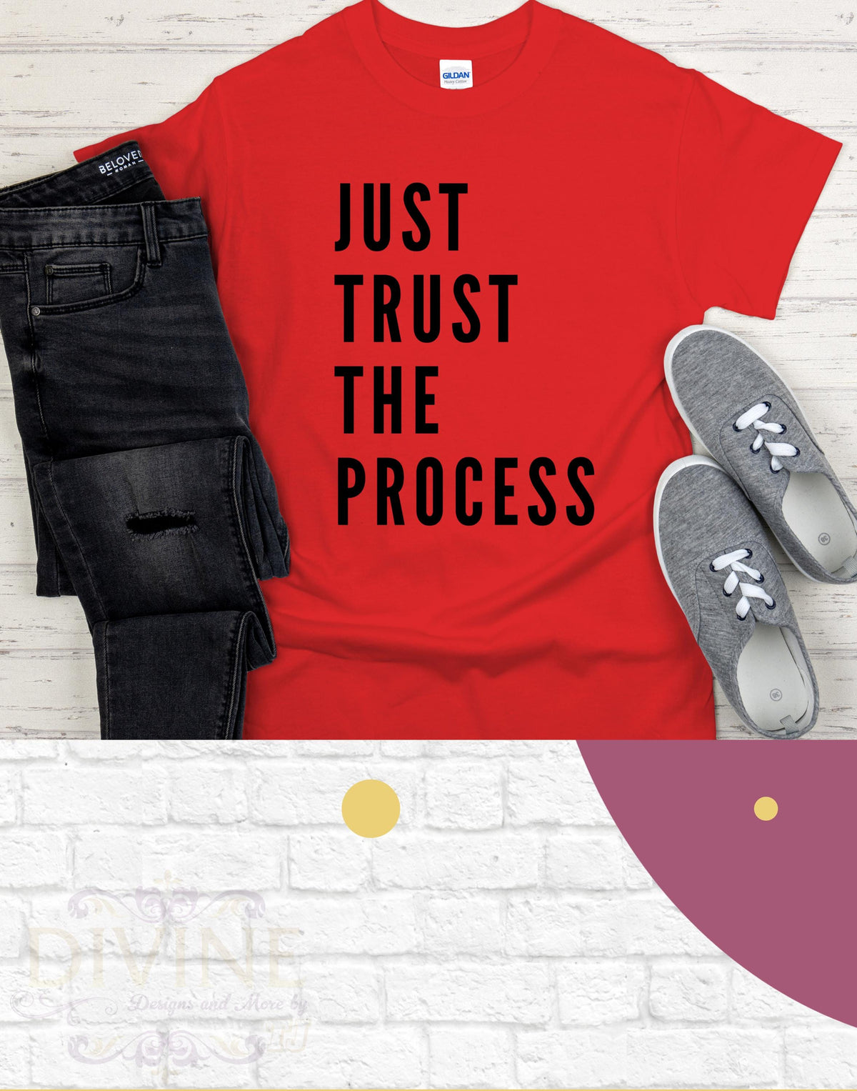 Just Trust the Process T Shirt Gift For Him Gift For Her Inspirational Quote Tee Birthday Gift Men's Shirt Women Shirt Fathers Day TShirt