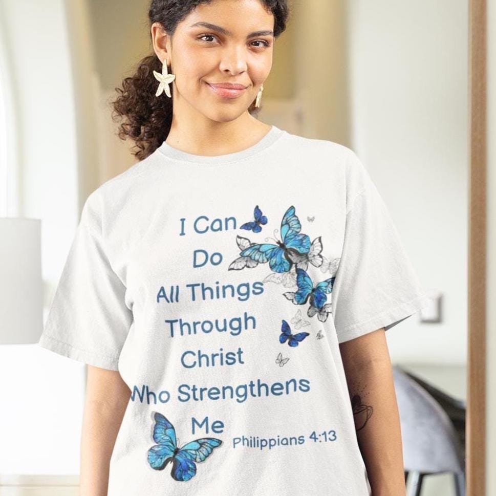 I Can Do All Things Through Christ Shirt, Christian T Shirt, Women Ministry Gift, Pastor Gift, Church Gift, Gift for Her, Religious Apparel
