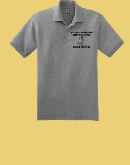 Custom Church Ministry Polo Shirt, Usher Ministry Polo, Personalized C