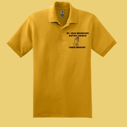 Custom Church Ministry Polo Shirt, Usher Ministry Polo, Personalized C