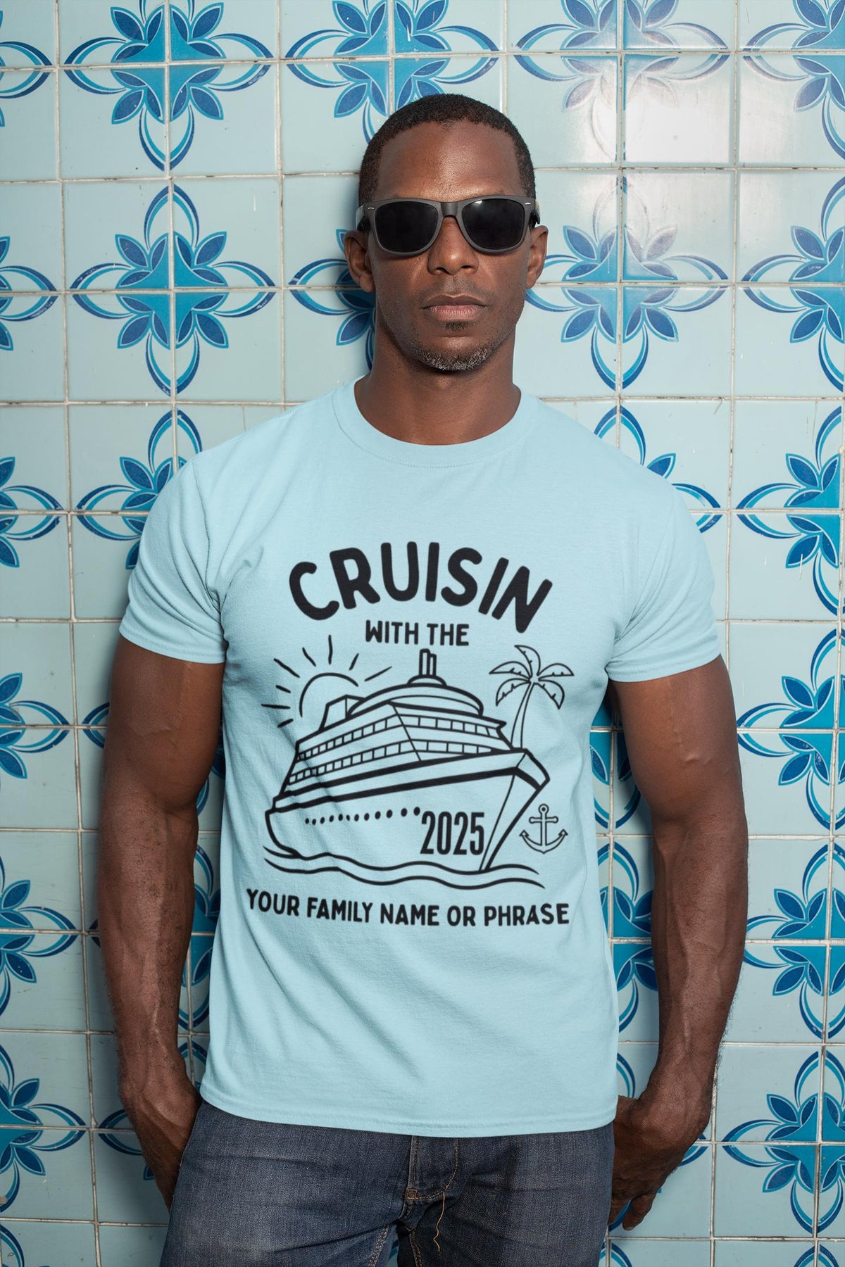 Custom Cruisin with the Family Shirt, Custom Cruisin Shirt, Custom Cruising Shirt, Family Cruise Crew, 2025 T Shirts, Cruise 2025 Shirt