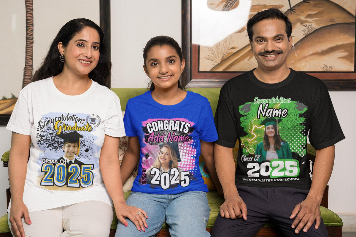 Custom Graduation Shirt, Personalized Graduation Shirt, Custom Graduate Photo Shirt, Family Graduation Shirt, Class of 2025 Shirt, Grad Gift