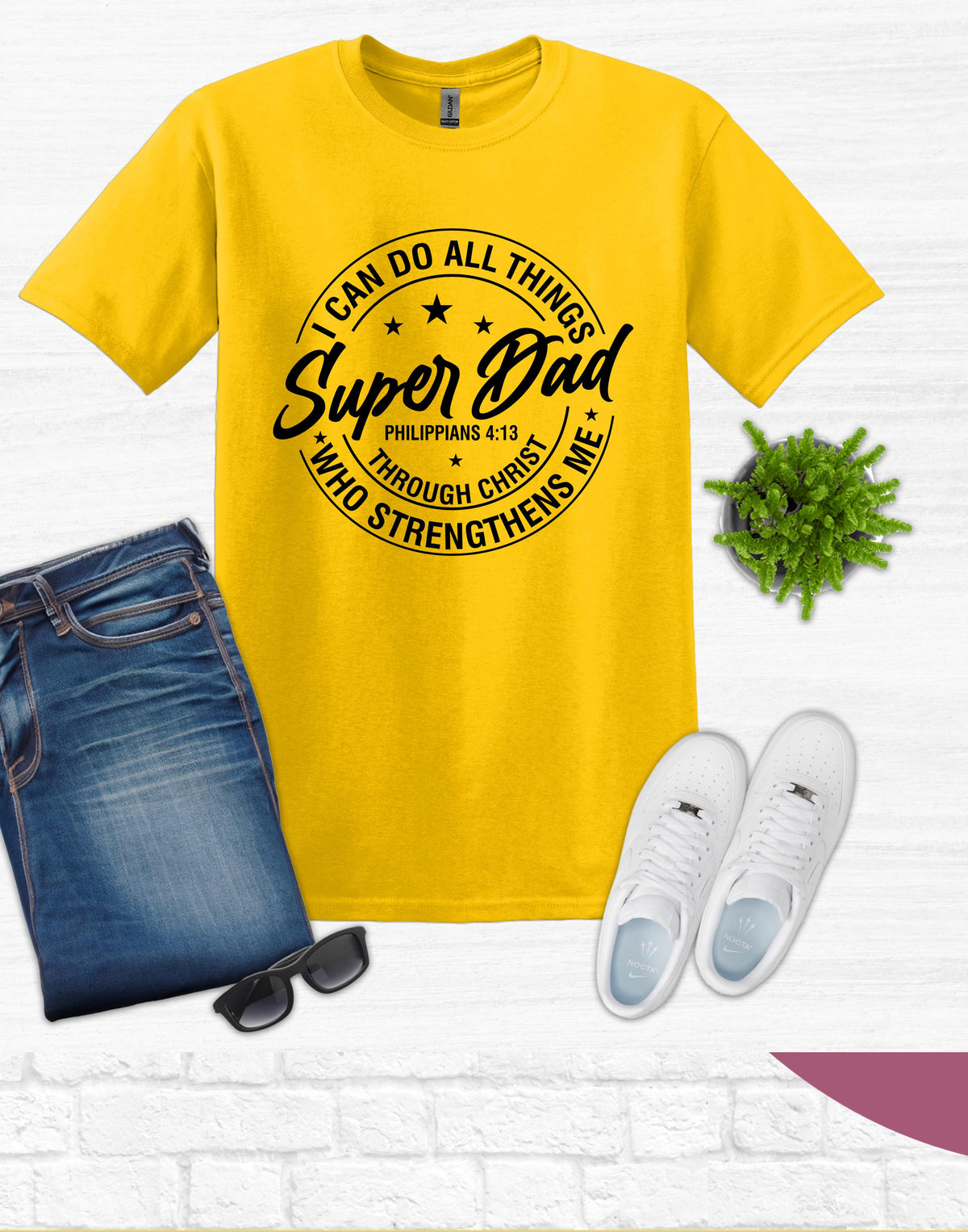 Super Dad Shirt, Christian Shirt, Mens Shirt, Gift for him, Fathers Day Shirt, Religious Apparel, Dad TShirt, Christian Gift, Jesus TShirt