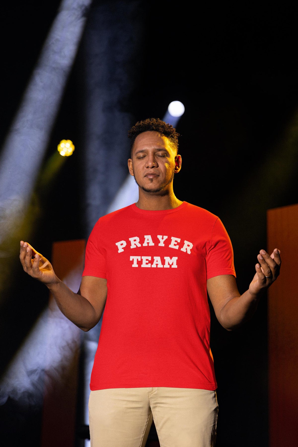 Custom Unisex Short Sleeve Christian T-shirt Prayer Team