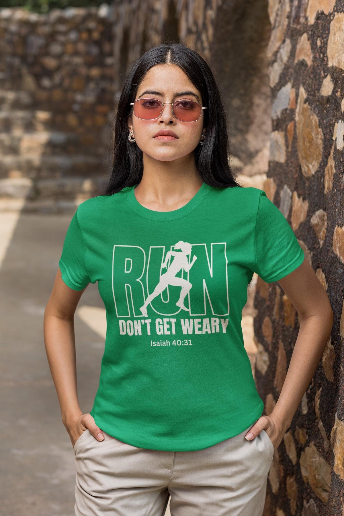 Run Don't Get Weary Shirt, Custom Unisex Short Sleeve Christian T-shirt, Run Don't Get Weary Isaiah 40:31, Gift for Her, Pastor Wife Gift