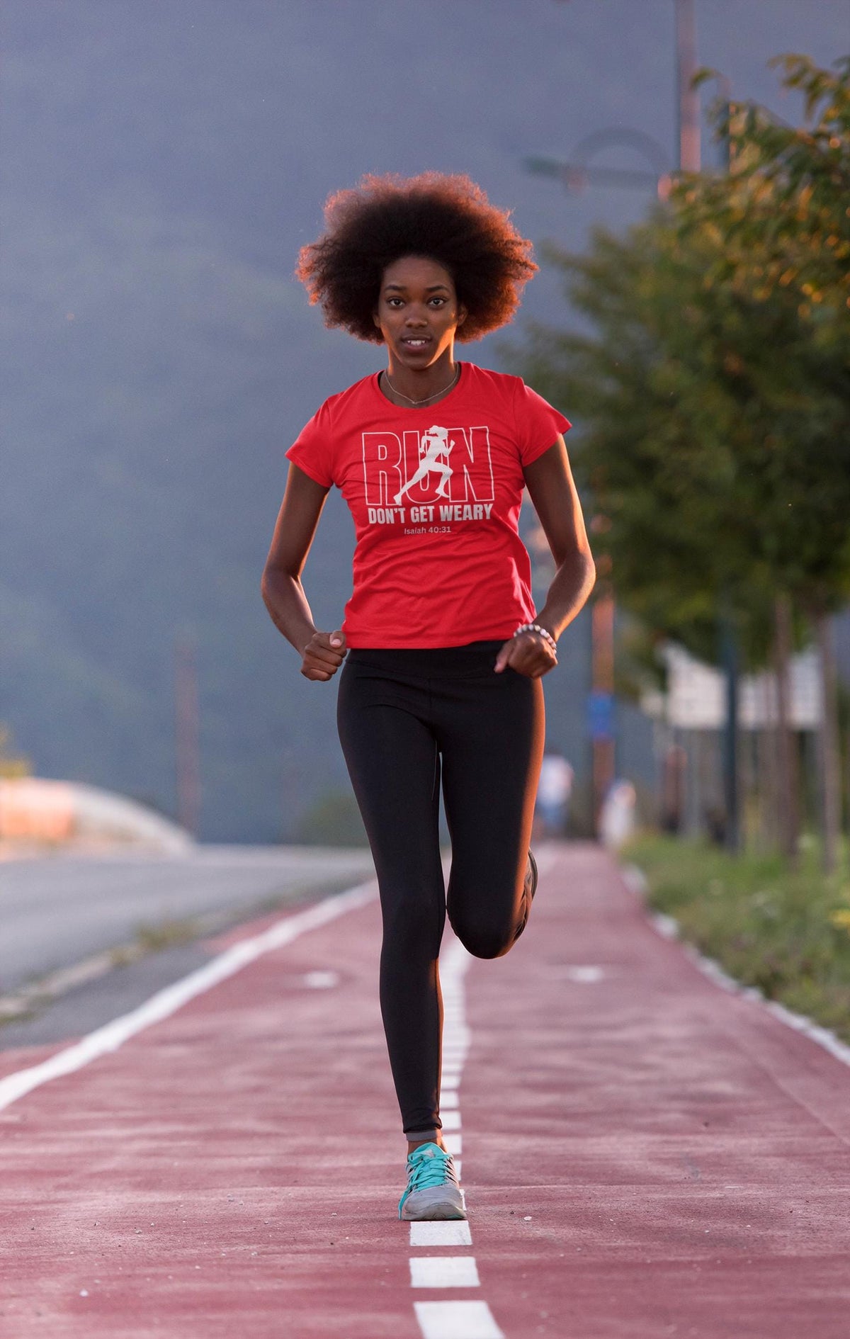 Run Don't Get Weary Shirt, Custom Unisex Short Sleeve Christian T-shirt, Run Don't Get Weary Isaiah 40:31, Gift for Her, Pastor Wife Gift