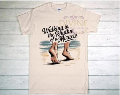 Walking In The Rhythm Of A Miracle, Custom Christian T-shirt, Christian Gift, Religious Shirt, Inspirational Shirt, Christian Clothing