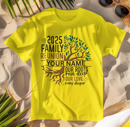 Custom Family Reunion T-Shirt, Family Shirt, Love Tuns Deep, Custom Family Name, Family Tree, Family Fun Day, Proud Family, Family Love