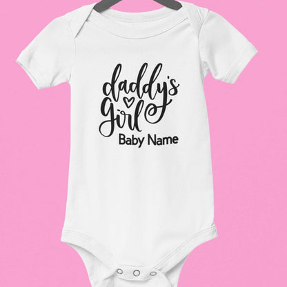 BABY ONESIE CUSTOM Daddy's Girl, Personalized Onesie, Baby Girl, Shower Gift, Gender Reveal Gift, Gift for Mom to Be, Baby Girl Pink Onesie