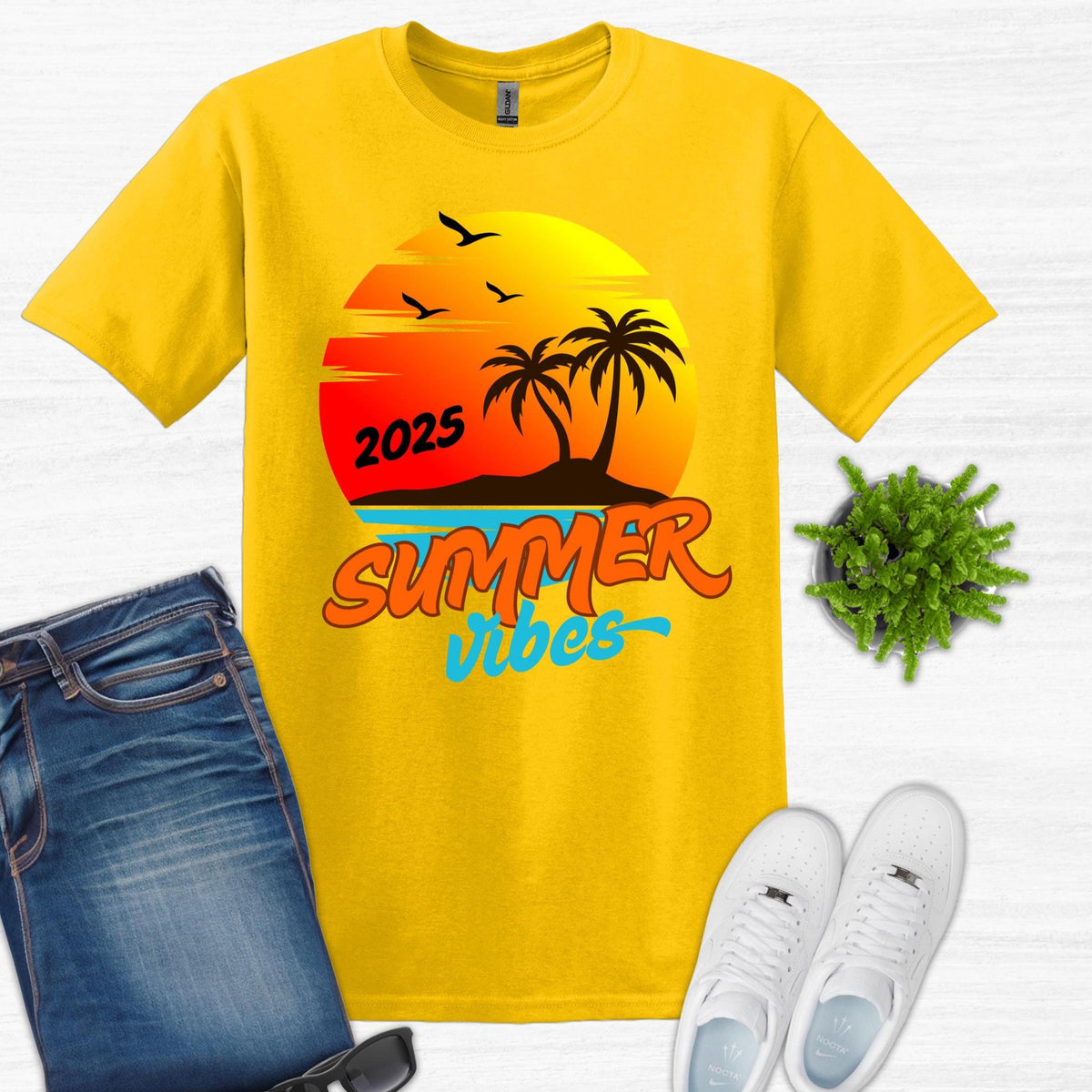 SUMMER VIBES shirt, Sunset, Trendy Summer Shirt, Schools Out Shirt, Summer Break Shirt, Teen Summer Shirt, Kid Summer Shirt, Beach Shirt