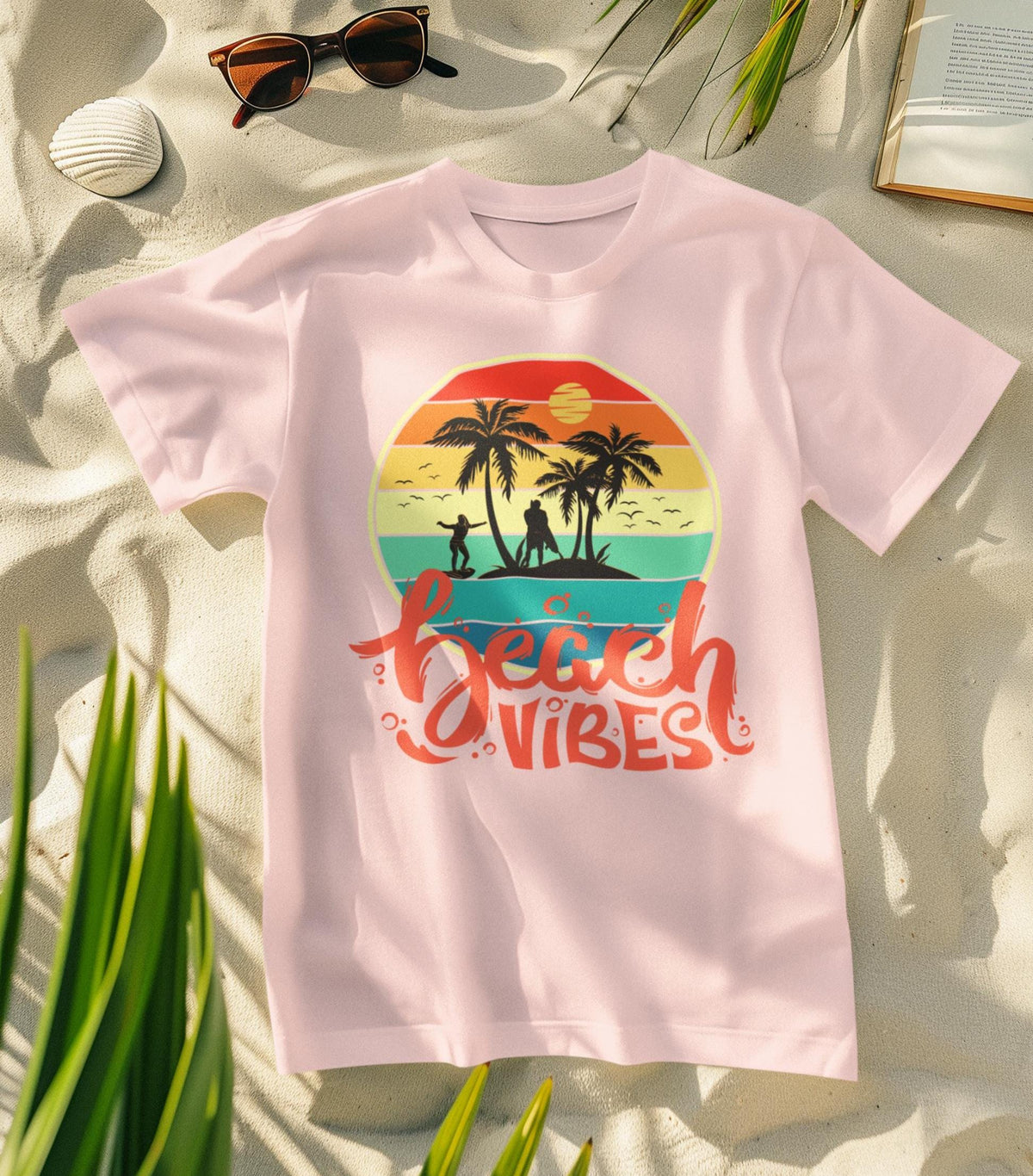 BEACH VIBES shirt, Sunset, Trendy Summer Shirt, Schools Out Shirt, Summer Break Shirt, Teen Summer Shirt, Kid Summer Shirt, Beach Shirt